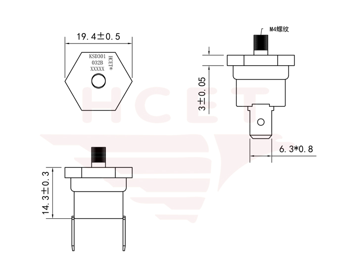 HC301固定環(huán)彎角尺寸圖