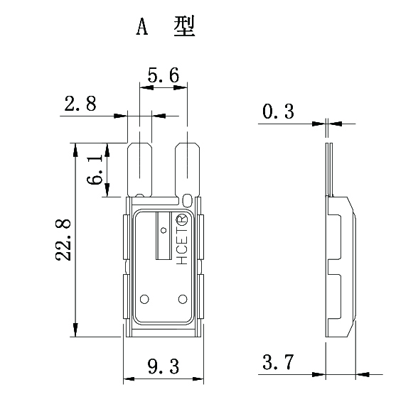 6AP榨汁機電機保護器尺寸圖